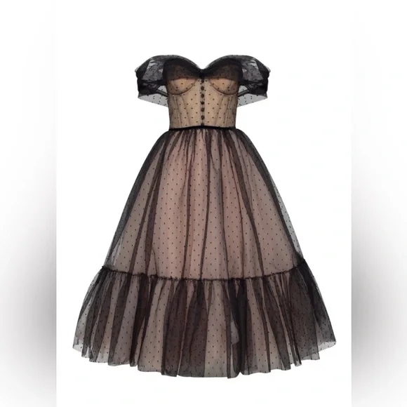 Brand: Milla
Black Polka dot midi tulle dress - Picture 1 of 4